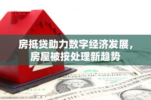 峨山房抵贷助力数字经济发展，房屋被按处理新趋势